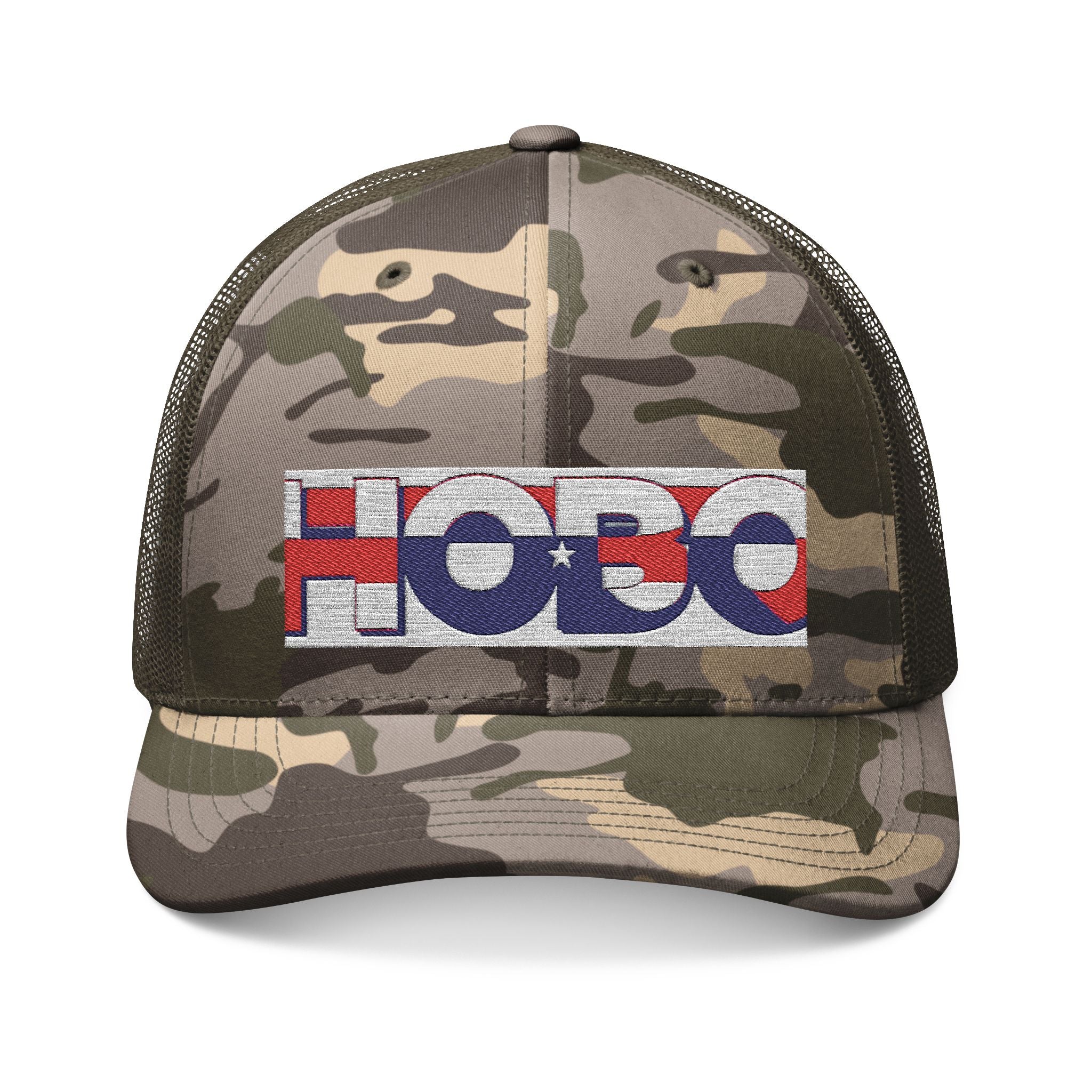 Camouflage Embroidered Trucker Hat | Stylish Outdoor Cap for Hiking, Fishing, Camping, Everyday Wear