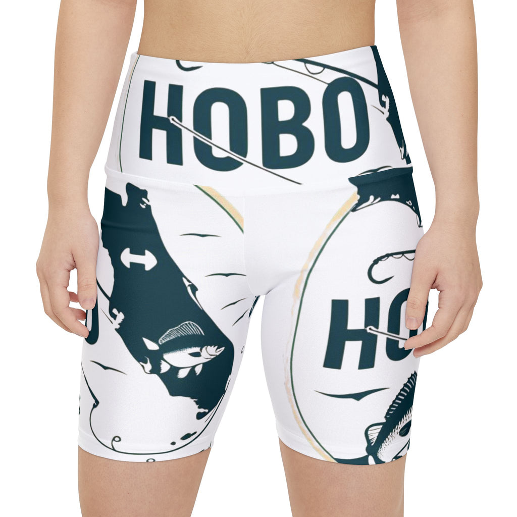 Stylish Women's Workout Shorts - Perfect for Fitness Enthusiasts, Outdoor Adventures, and Casual Outings, AOP Hobo Design, Sporty [...]