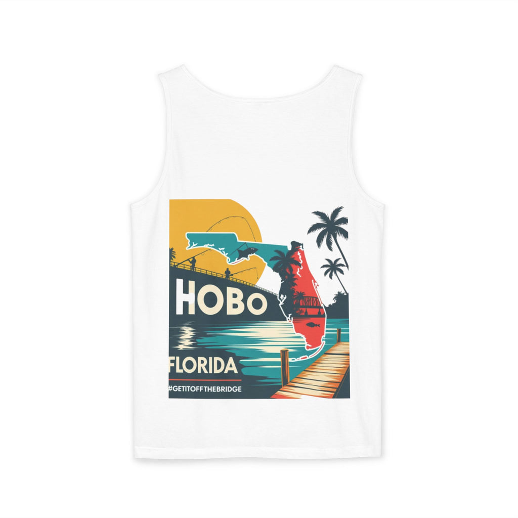 Hobo Florida Tank Top, Casual Summer Wear, Beach Vacation Style, Unisex Graphic Tee, Retro Florida Gift