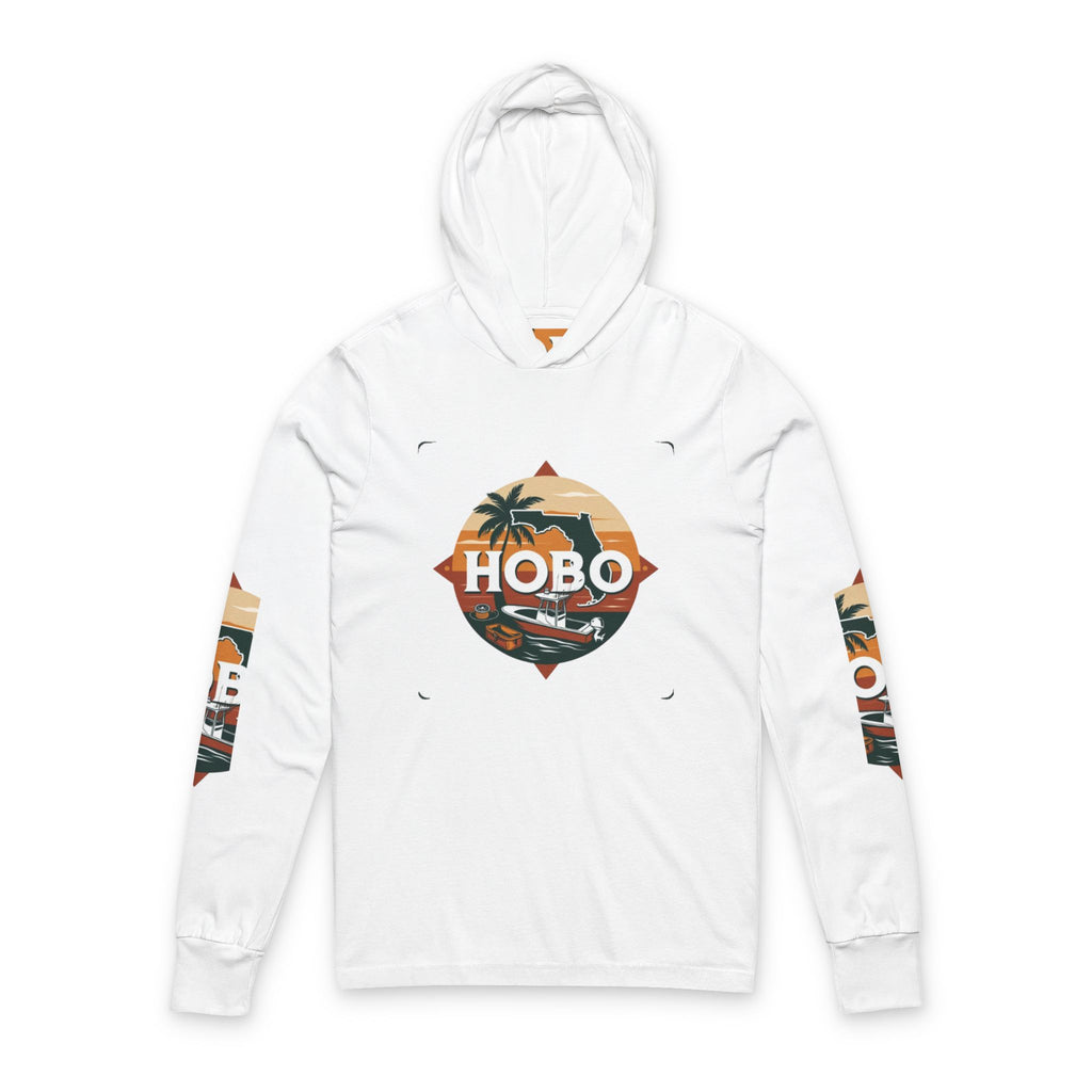 Adventure-Ready Unisex Hooded Long Sleeve Tee, Perfect for Travel, Beach Days, Outdoor Activities, Gifts for Explorers, Vacation Wear