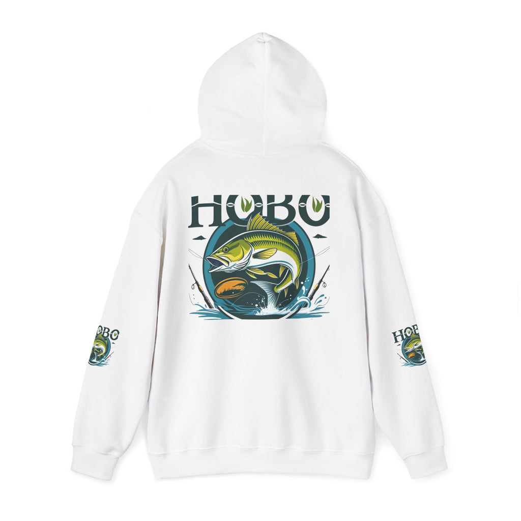 Hobo Fishing Sweatshirt, Perfect for Fishermen, Outdoor Adventures, Gifts for Anglers, Casual Wear, All Seasons, Unique Hoodie