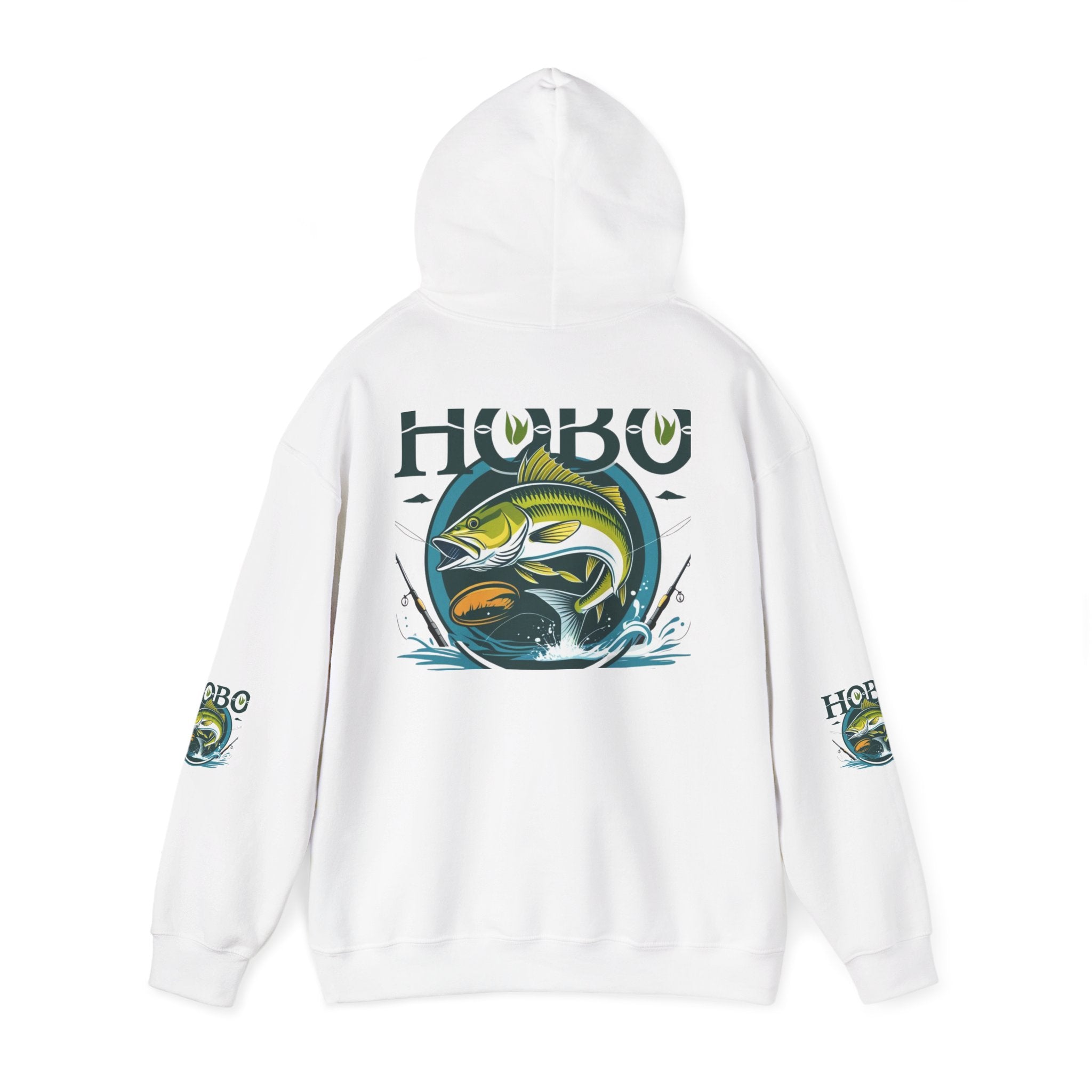 Hobo Fishing Sweatshirt, Perfect for Fishermen, Outdoor Adventures, Gifts for Anglers, Casual Wear, All Seasons, Unique Hoodie