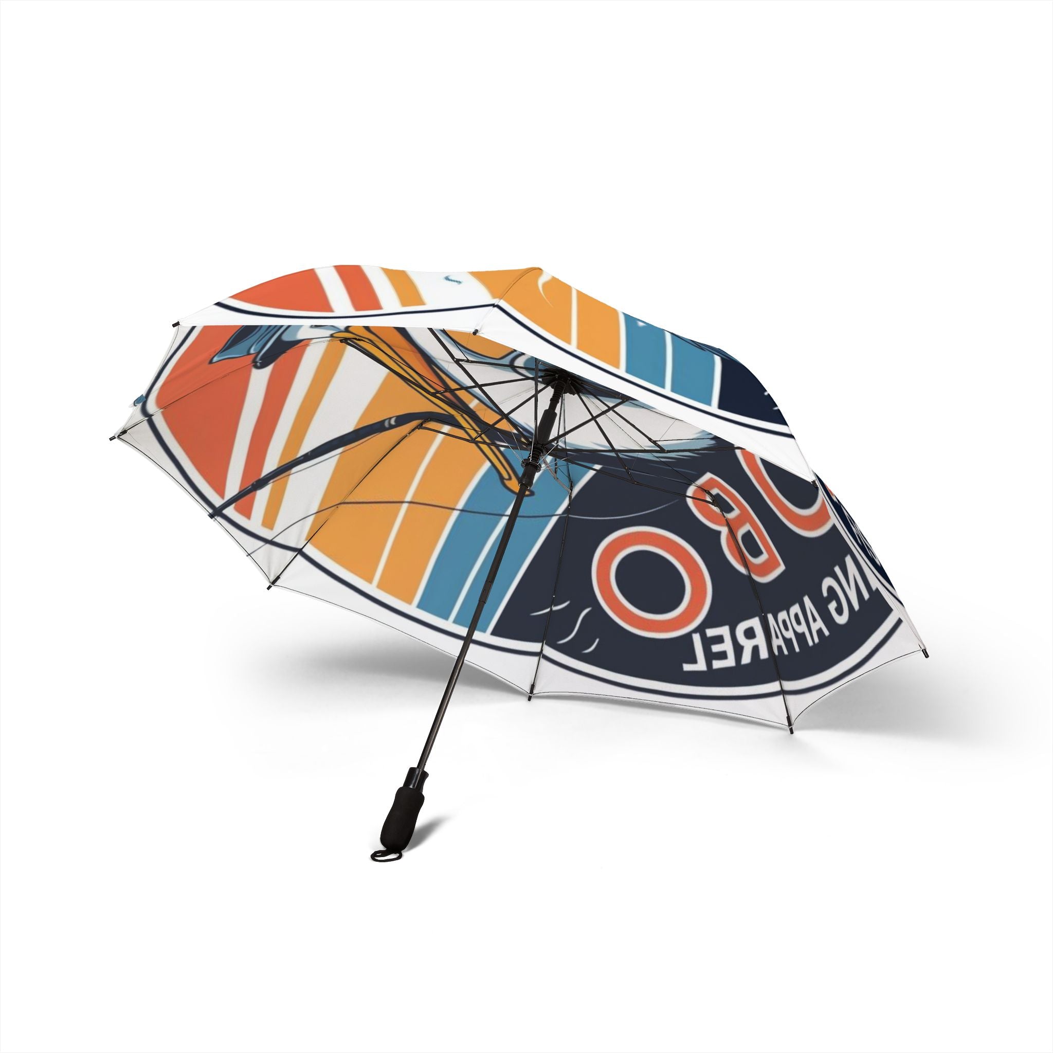 Colorful Fishing-Themed Umbrella for Outdoor Lovers, Stylish Rain Gear, Perfect for Hikers, Campers, or Everyday Use