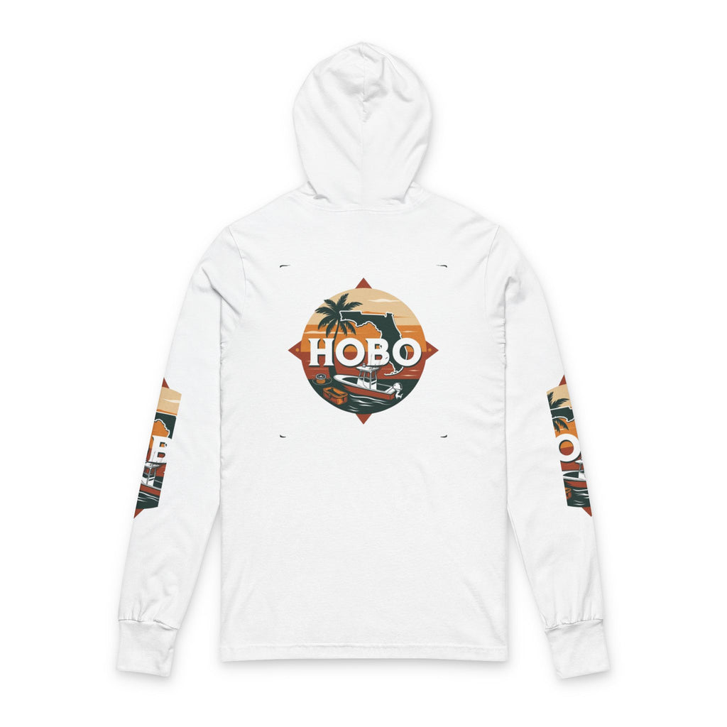 Adventure-Ready Unisex Hooded Long Sleeve Tee, Perfect for Travel, Beach Days, Outdoor Activities, Gifts for Explorers, Vacation Wear