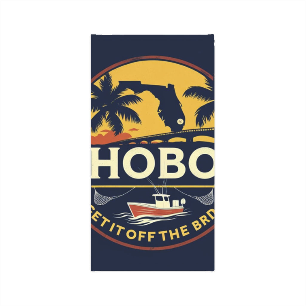 Hobo Neck Gaiter - Lightweight Travel Scarf, Outdoor Gear, Fishing Accessory, Summer Fun, Unique Gift