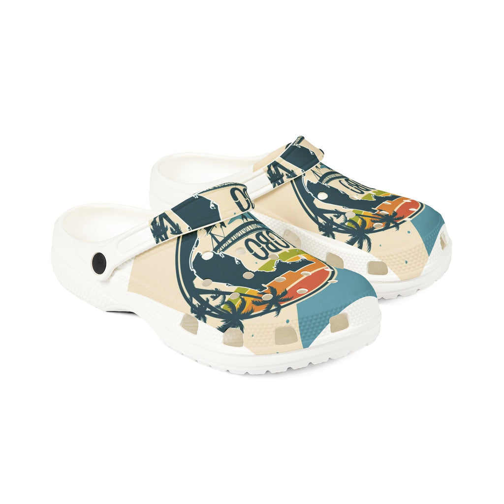 Vibrant EVA Foam Rubber Slip-On Shoes, Vacation Footwear, Beach Shoes, Summer Clogs, Unisex Sandals, Trendy Everyday Footwear