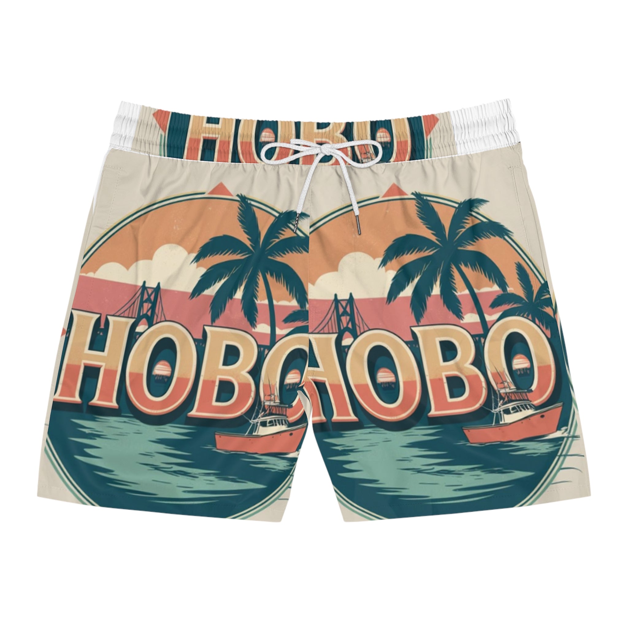 Tropical Print Swim Shorts