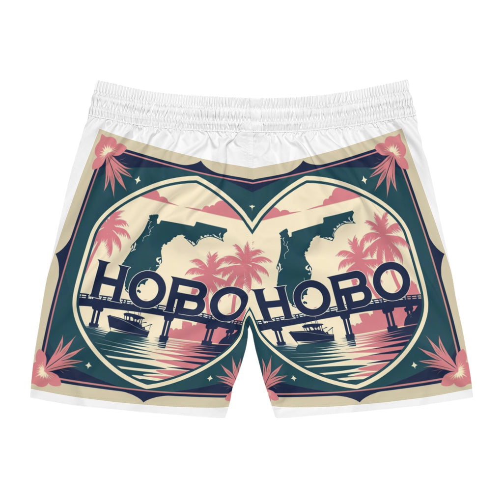 Tropical Swim Shorts, Beachwear for Men, Vacation Ready, Summer Essentials, Pool Party Attire, Florida-Inspired Shorts