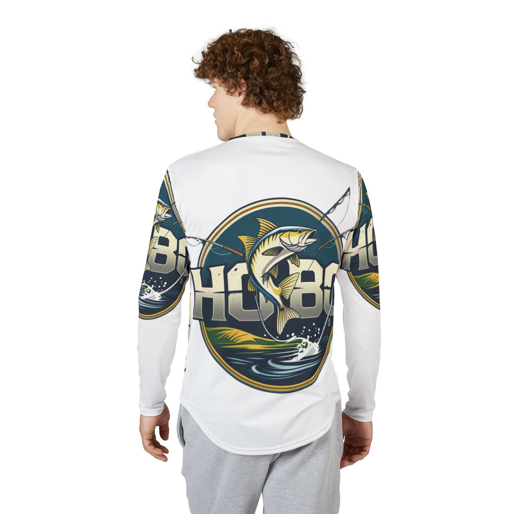 Men's UV Protection Fishing Shirt, Long Sleeve Tee for Outdoor Adventures, Summer Fishing Apparel, Active Lifestyle Top, Gift for Fisherman