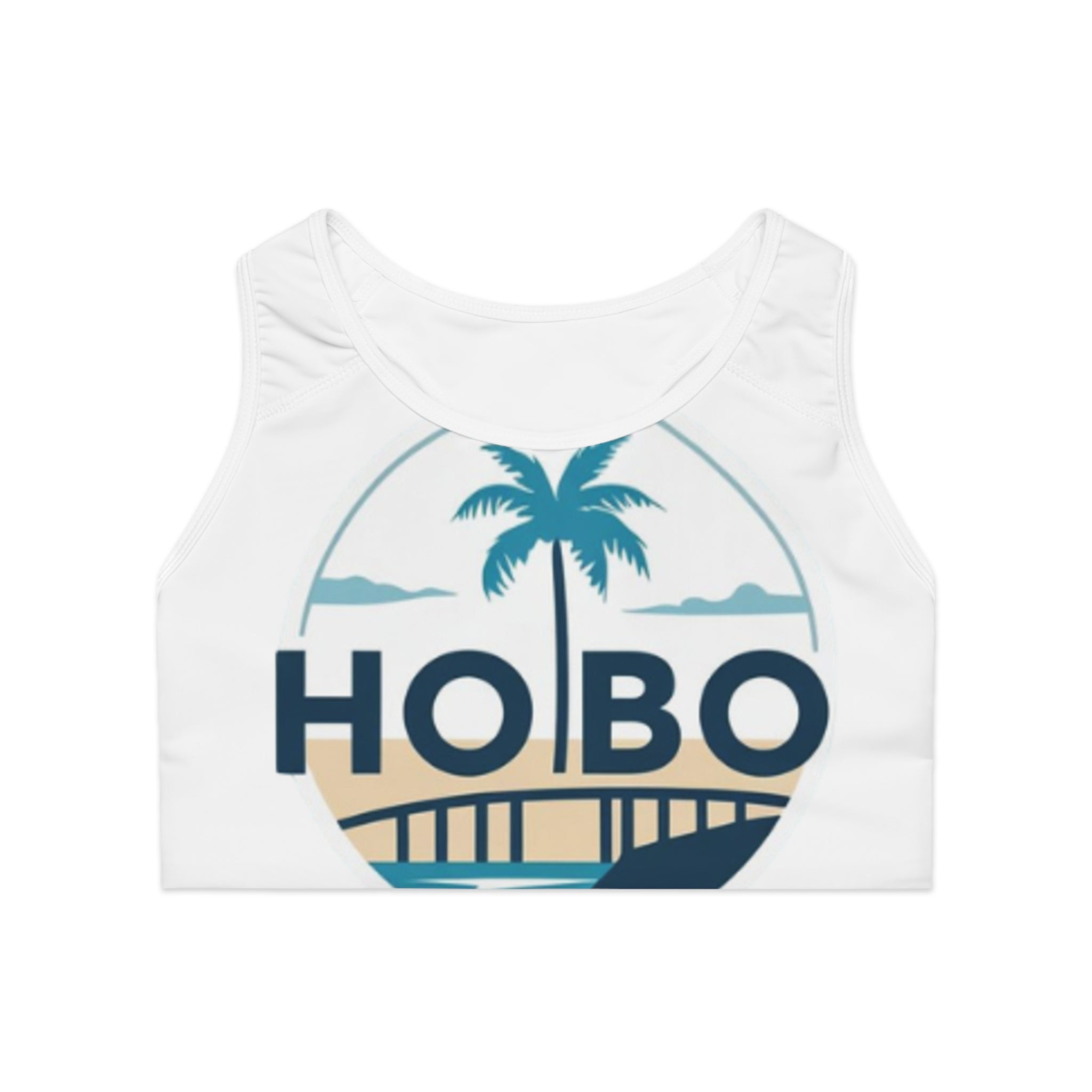 Tropical Vibes Sports Bra - Stylish Athleisure, Workout Gear, Gym Top, Beach Essentials, Travel Clothing