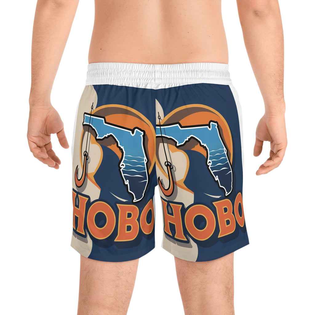 Florida Fishing Men's Swim Shorts, Summer Beachwear, Vacation Swim Trunks, Travel shorts, Outdoor Adventure Gear
