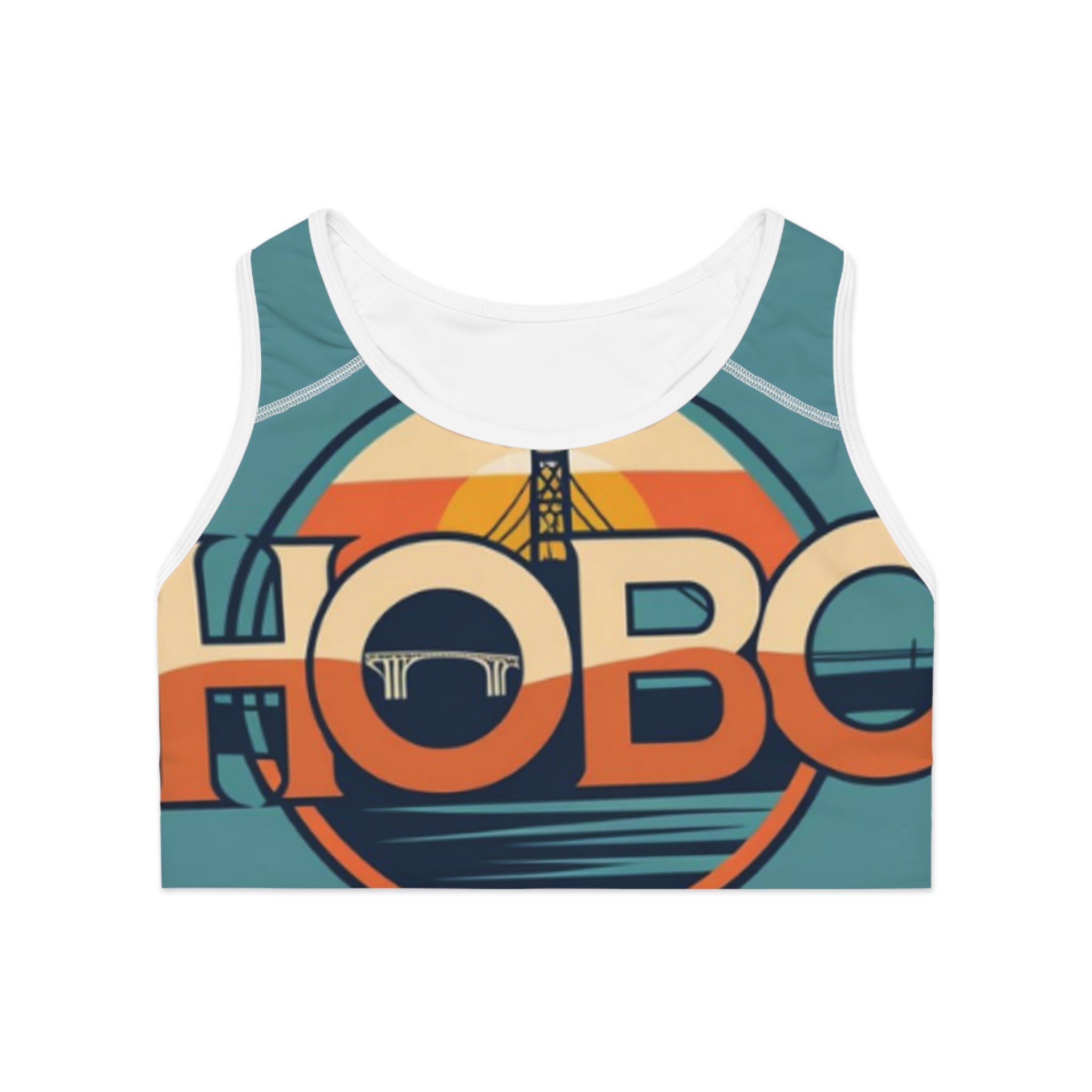 Hobo Vintage Sports Bra, Comfortable Activewear, Yoga Bra, Workout Gear, Travel Fitness Apparel