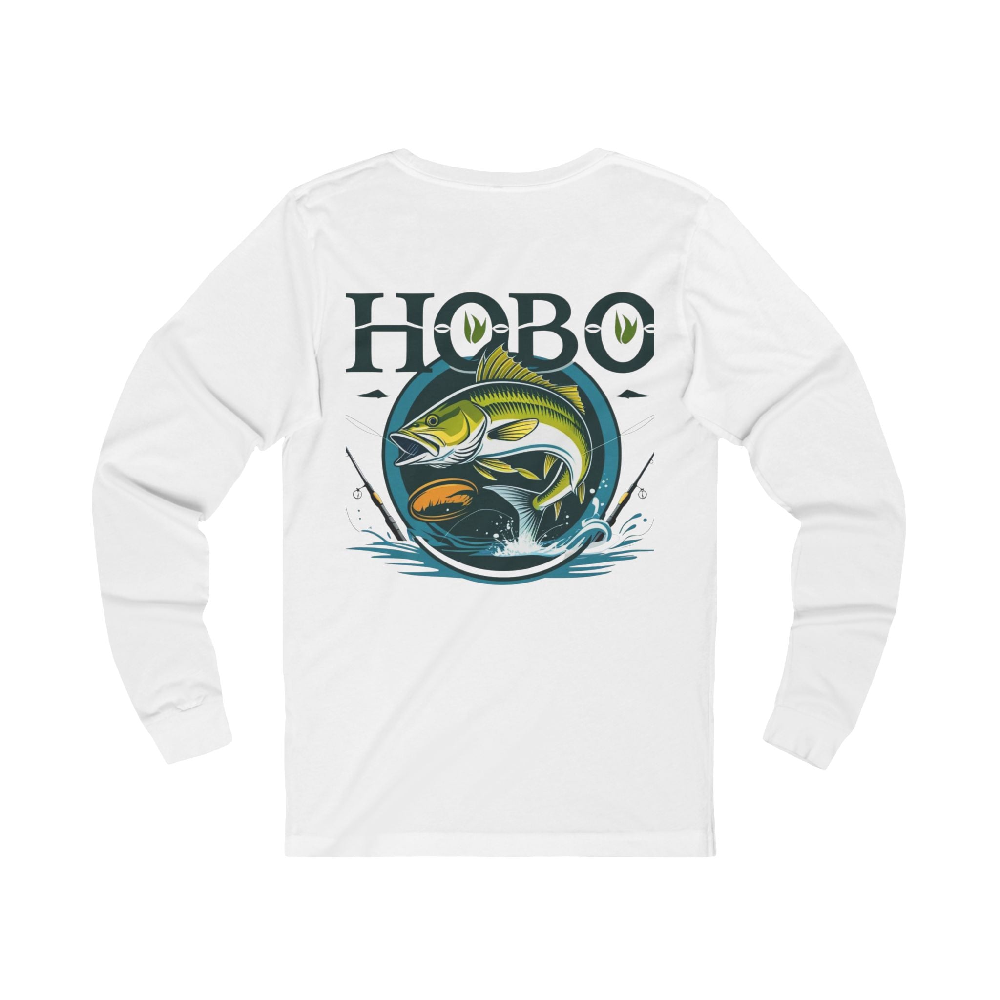 Fishing Fanatics Unisex Long Sleeve Tee, Hobo Apparel, Outdoor Adventure Shirt, Gifts for Fishermen, Casual Fishing Outfits