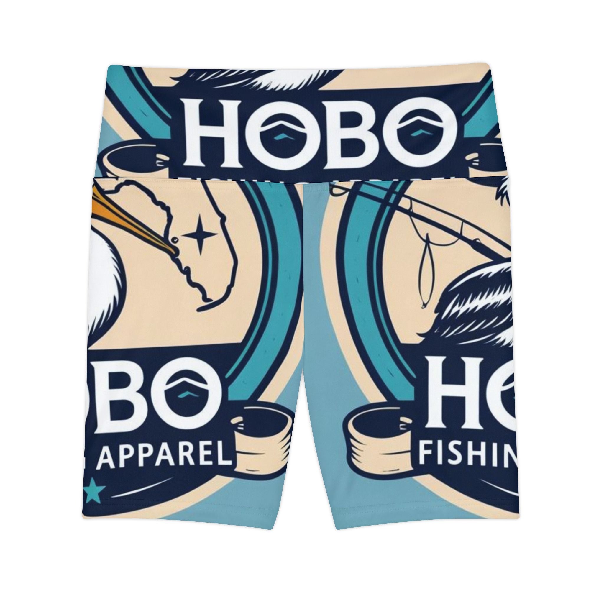 Hobo Fishing Apparel Women's Workout Shorts, Activewear, Fishing Gear, Outdoor Fitness, Summer Clothing, Sporty Shorts