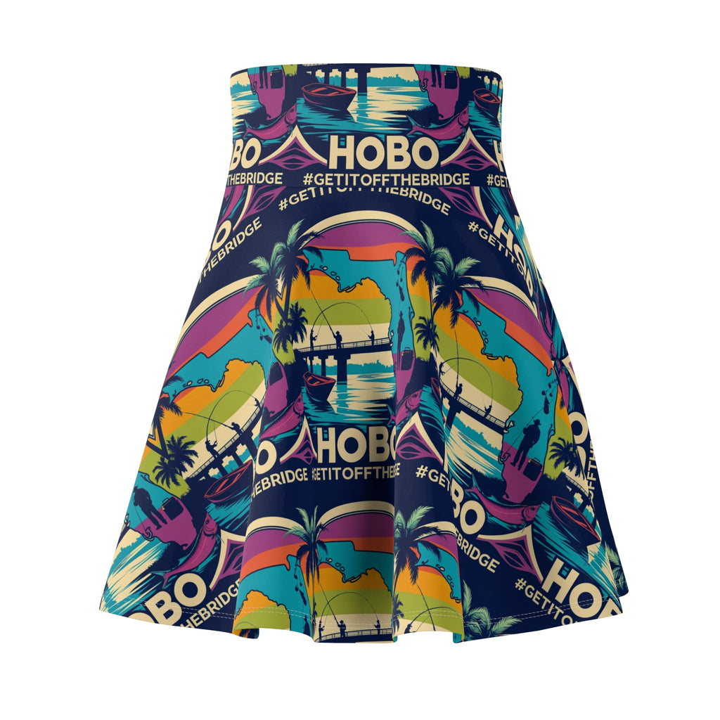 Vibrant Women's Skater Skirt, Colorful Summer Fashion, Tropical Vibes, Casual Everyday Wear, Special Occasion, Festive Beach Style