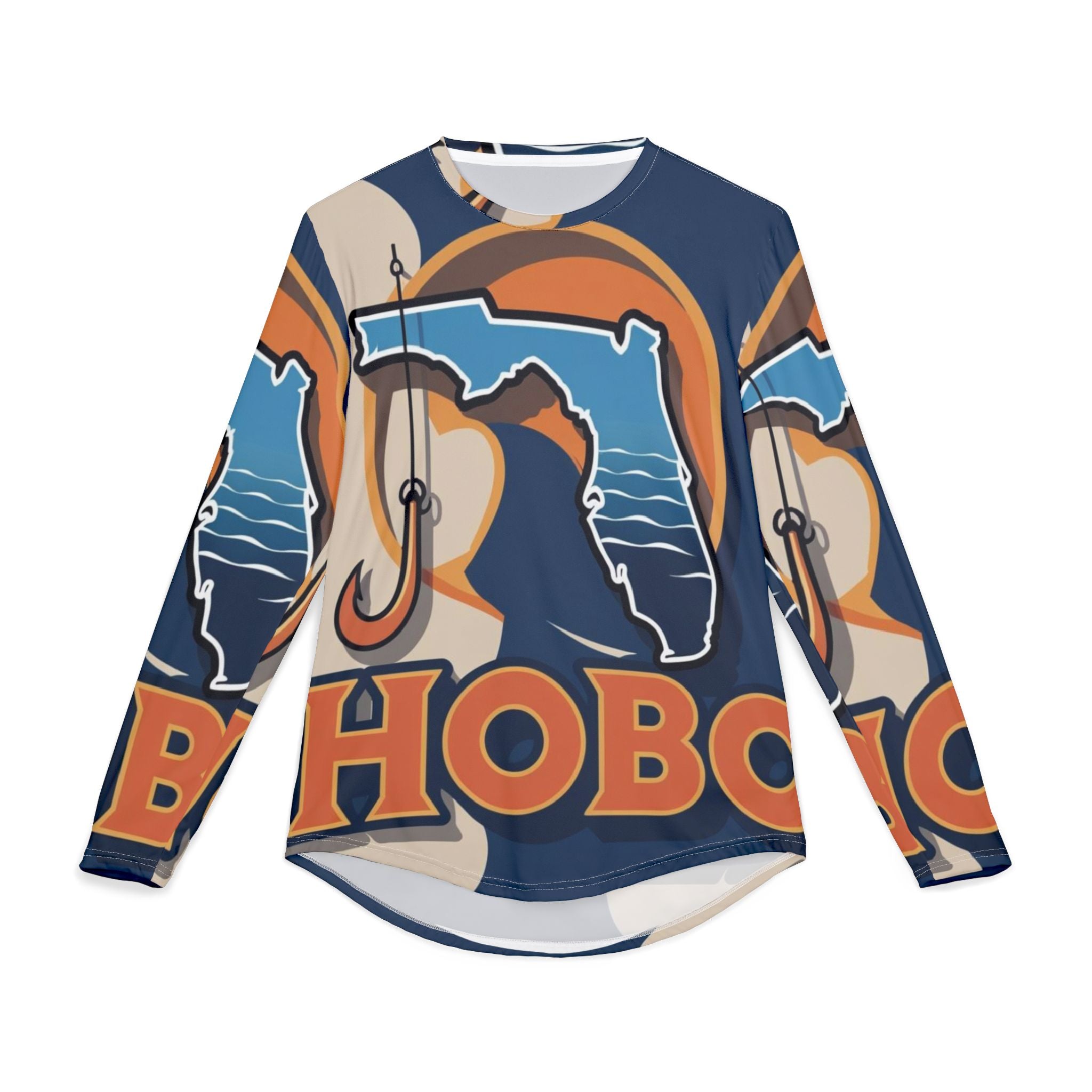 Men's UV Protection Fishing Shirt with Florida Design, Outdoor Apparel, Sun Protection, Summer Style, Great for Fishing Trips, Beach Days