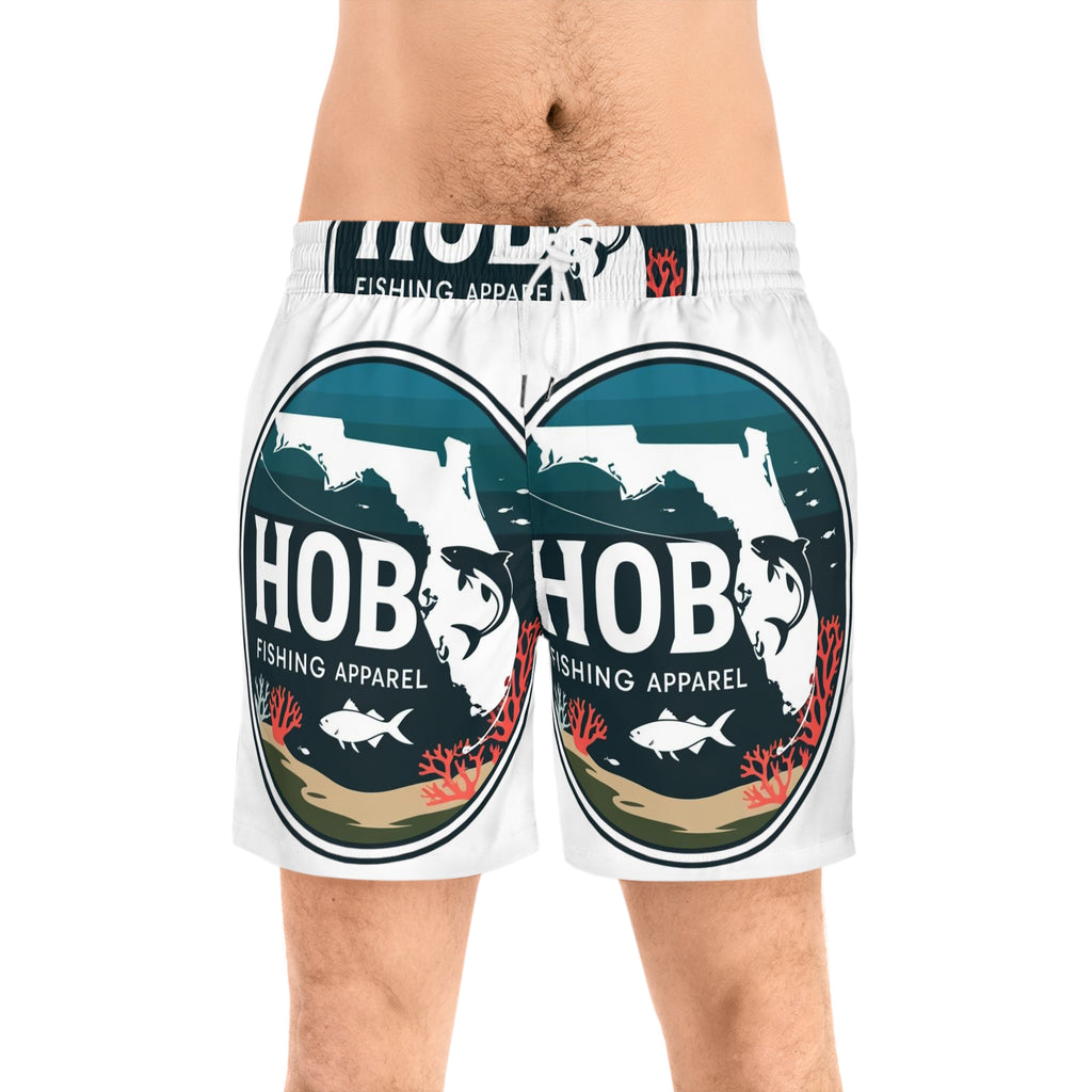 Men's Fishing Swim Shorts, Ocean Vibes Swim Trunks, Beachwear for Anglers, Summer Swim Shorts, Outdoor Activity Shorts