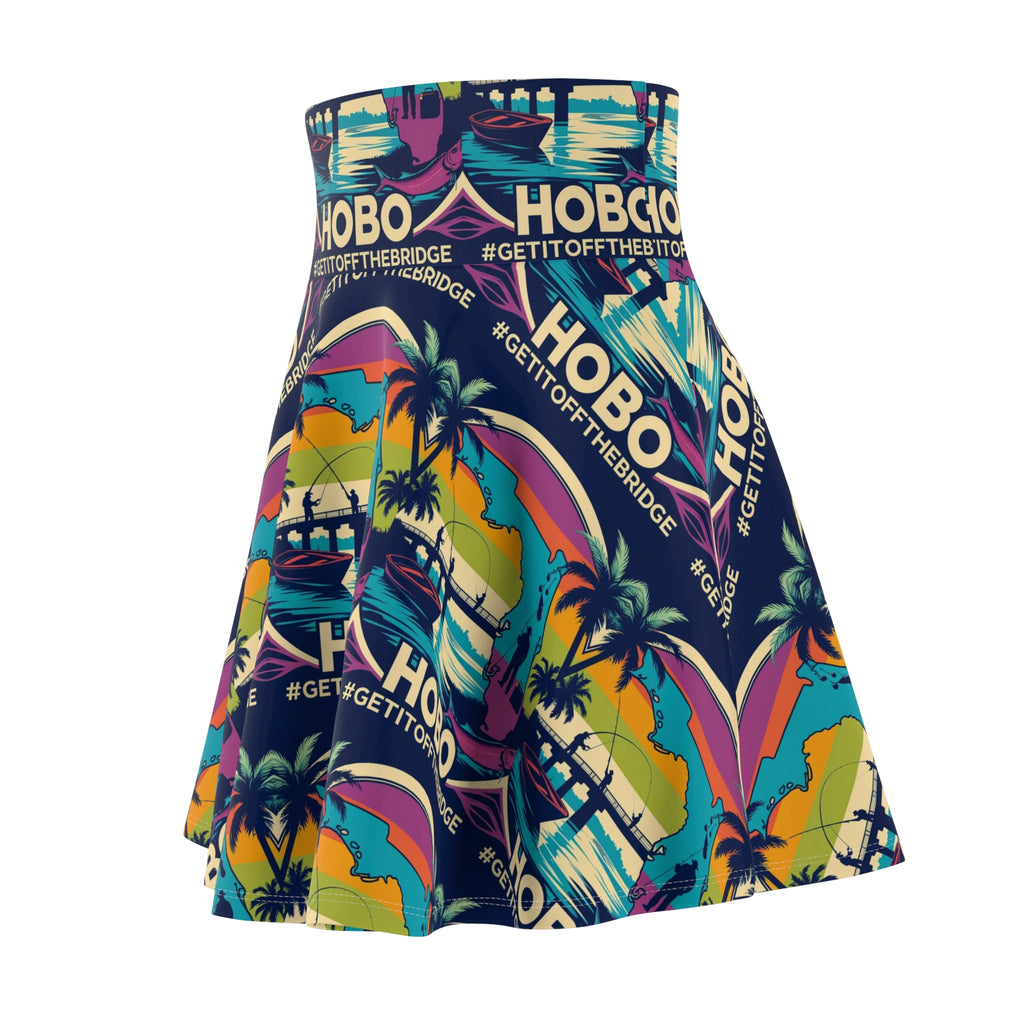 Vibrant Women's Skater Skirt, Colorful Summer Fashion, Tropical Vibes, Casual Everyday Wear, Special Occasion, Festive Beach Style