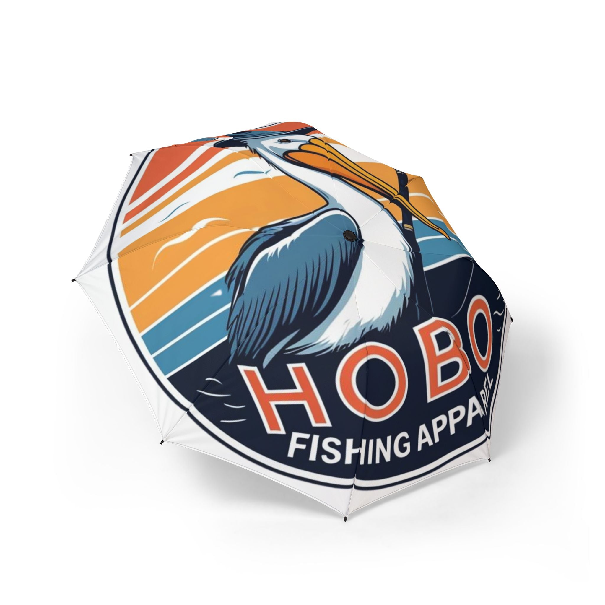 Colorful Fishing-Themed Umbrella for Outdoor Lovers, Stylish Rain Gear, Perfect for Hikers, Campers, or Everyday Use