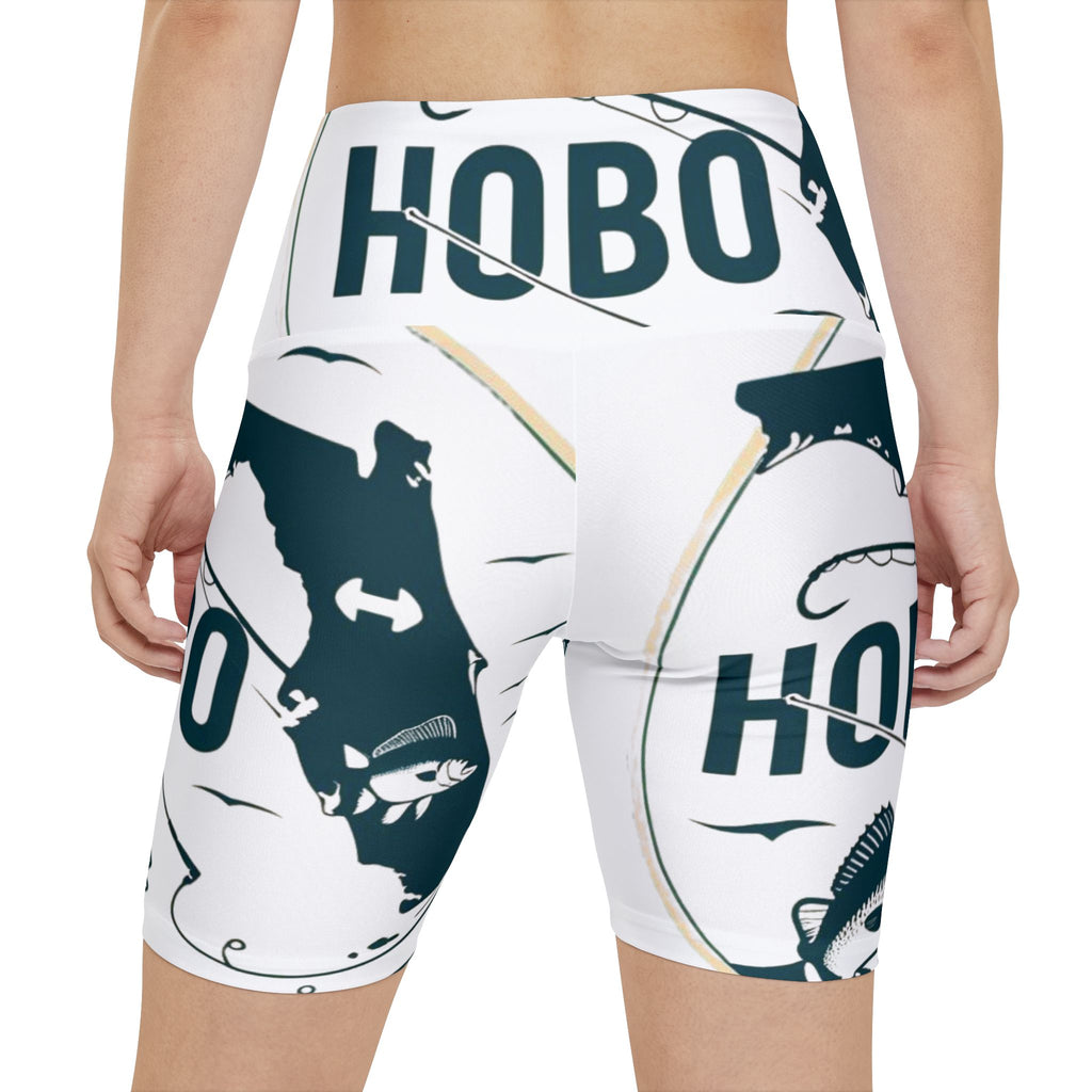 Stylish Women's Workout Shorts - Perfect for Fitness Enthusiasts, Outdoor Adventures, and Casual Outings, AOP Hobo Design, Sporty [...]