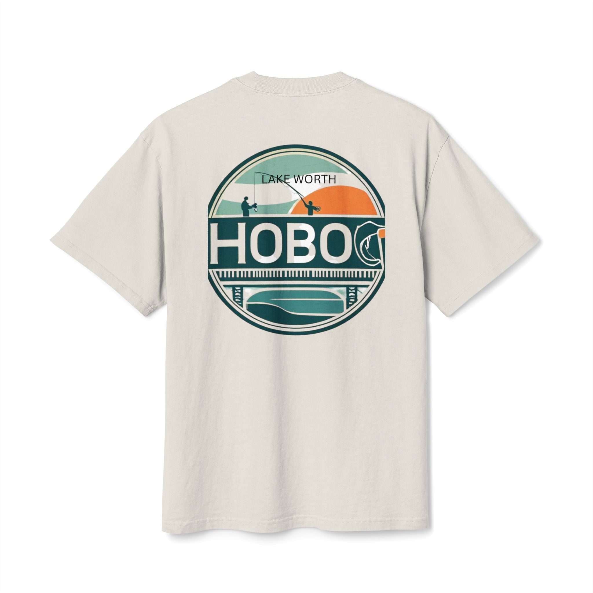 Lake Worth Hobo Tee, Vintage Vibe Unisex Heavy Faded Tee, Casual T-Shirt for Travelers, Gift for Adventurers, Summer Attire