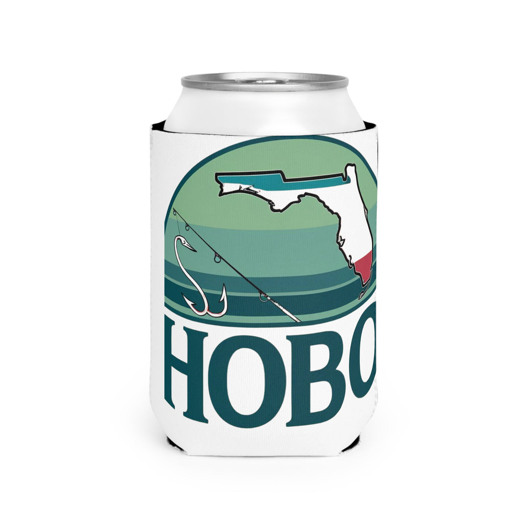 Florida Hobo Can Cooler Sleeve, Beach Day Accessories, Summer Party Favor, Fishing Enthusiast Gift, Personalized Drink Holder