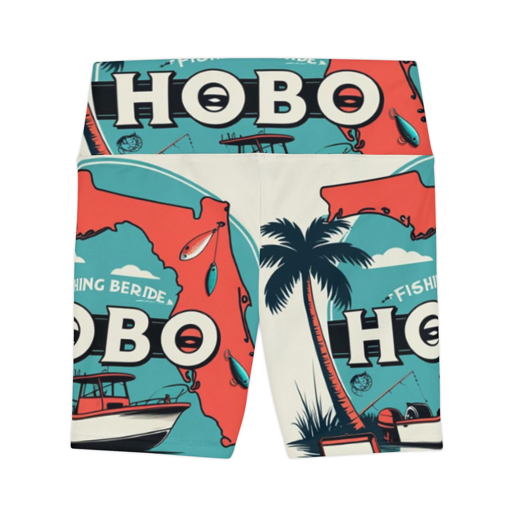 Colorful Women's Workout Shorts, Fishing Shorts, Activewear, Summer Gym Shorts, Beach Cycling Shorts, Travel Fitness Shorts