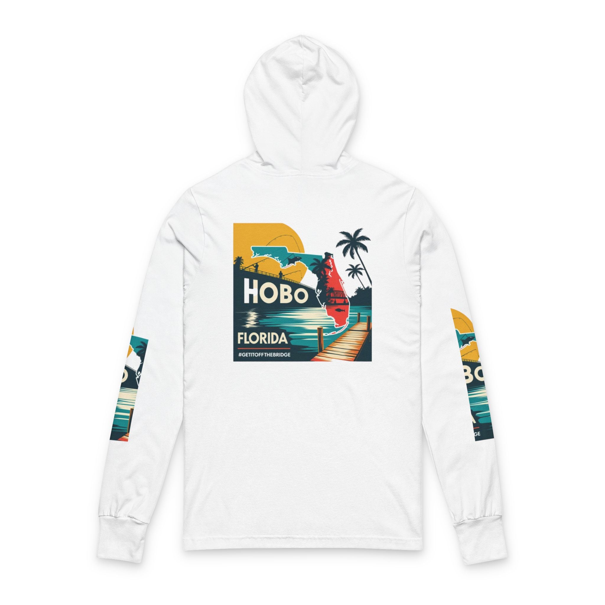 Florida Hobo Unisex Hoodie Tee, Vintage Travel Shirt, Beach Vacation Apparel, Summer Outfit, Casual Layering Wear