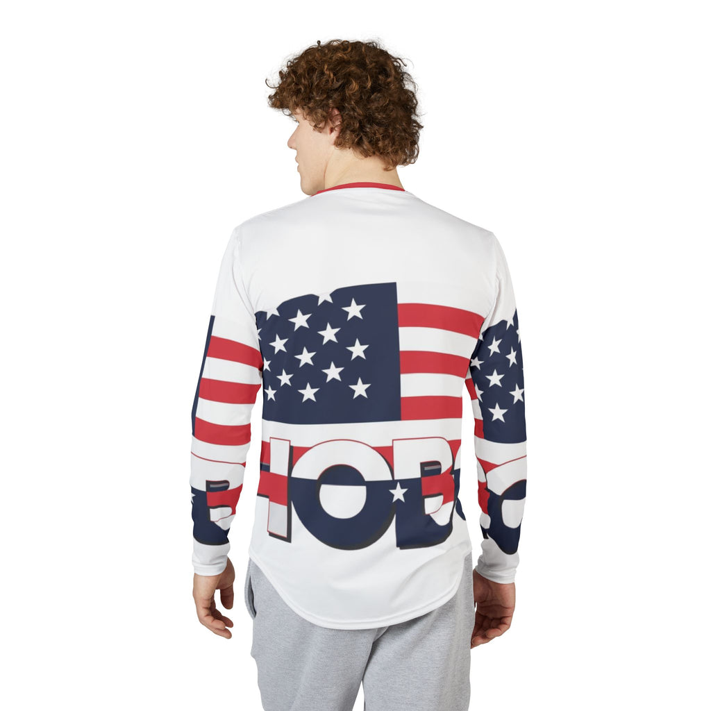 Patriotic UV Protection Long Sleeve Shirt, Summer Shirt, Independence Day Apparel, Outdoor Shirt, Men's Sun Protection Top