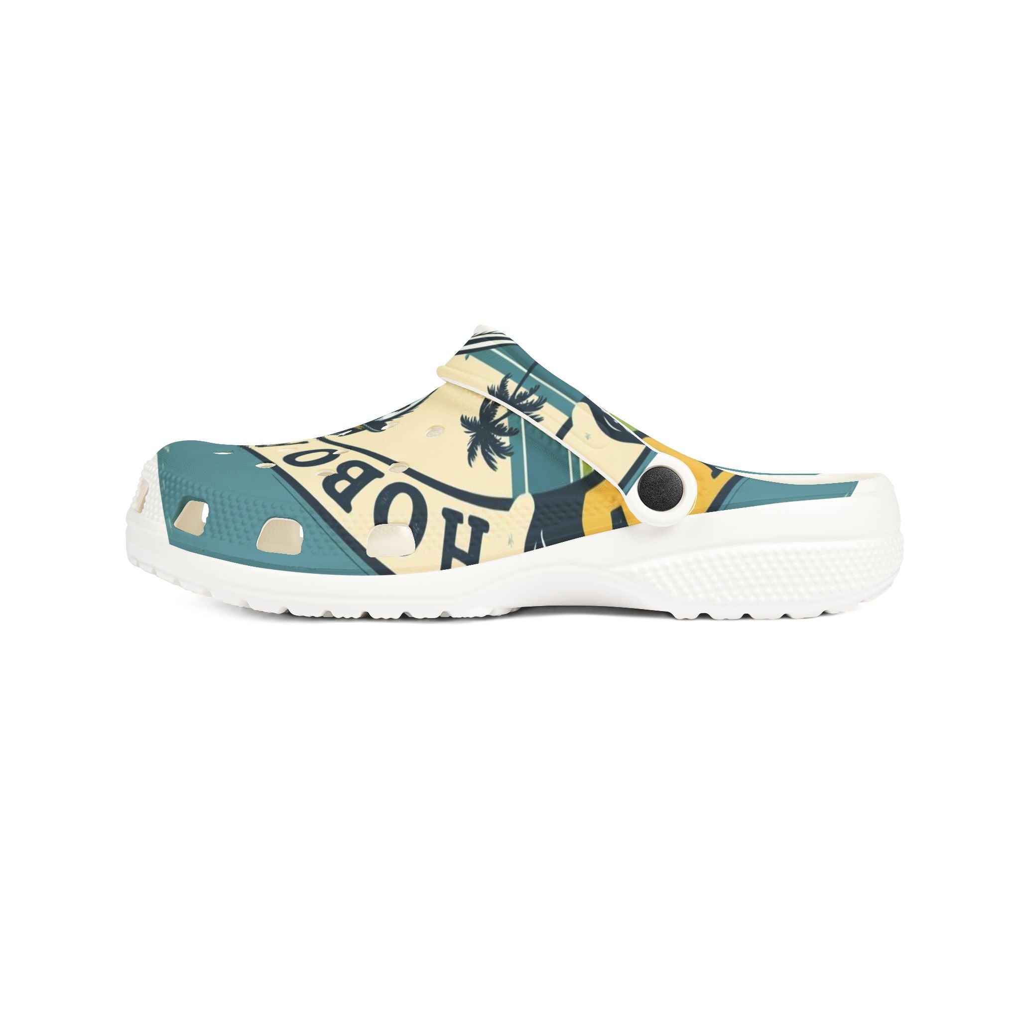 Fishing-Themed EVA Foam Clogs for Outdoor Fun, Beachwear, Casual Footwear, Gift for Fishermen, Everyday Comfort Shoes