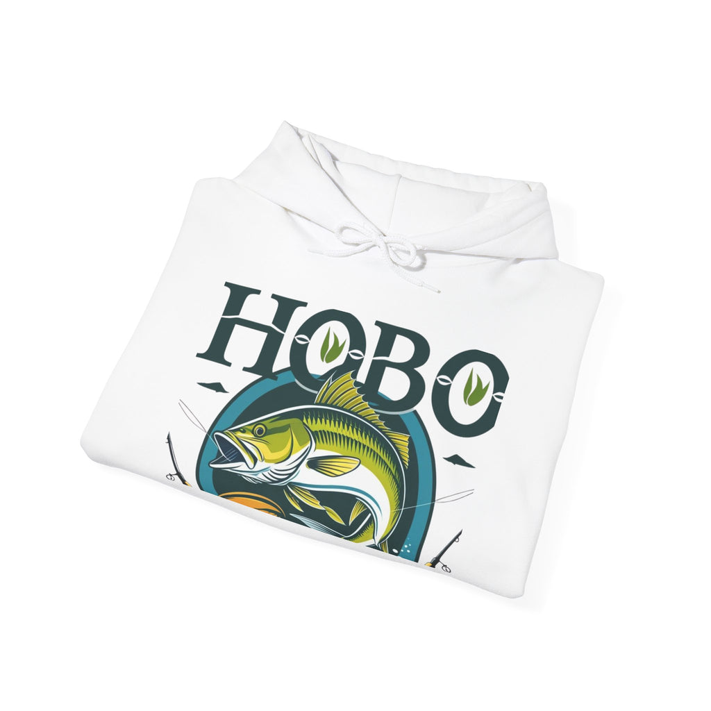 Hobo Fishing Sweatshirt, Perfect for Fishermen, Outdoor Adventures, Gifts for Anglers, Casual Wear, All Seasons, Unique Hoodie