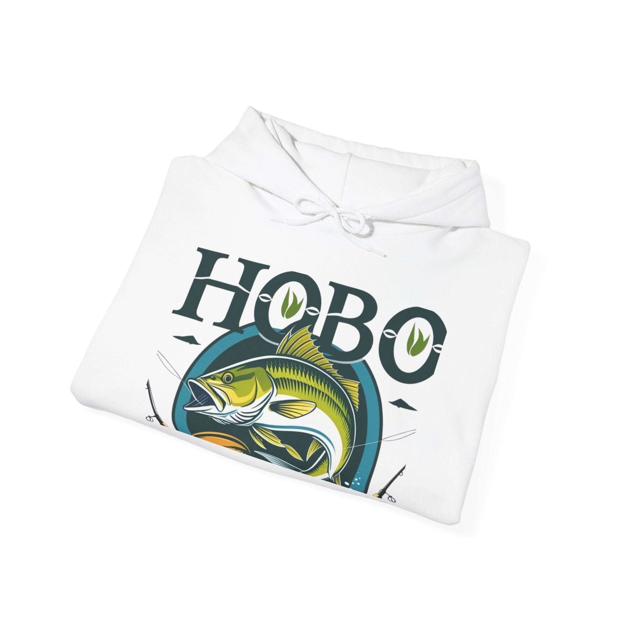 Hobo Fishing Sweatshirt, Perfect for Fishermen, Outdoor Adventures, Gifts for Anglers, Casual Wear, All Seasons, Unique Hoodie