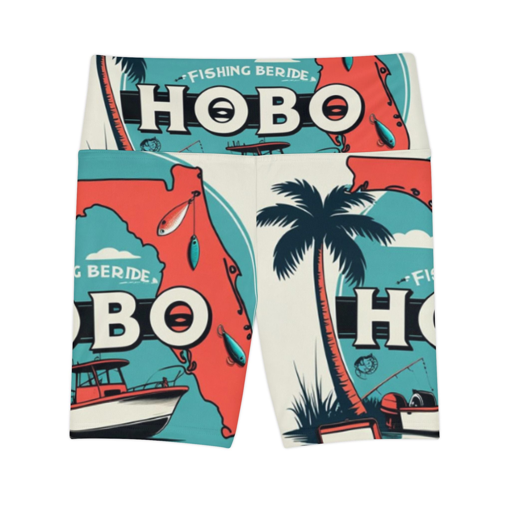 Colorful Women's Workout Shorts, Fishing Shorts, Activewear, Summer Gym Shorts, Beach Cycling Shorts, Travel Fitness Shorts