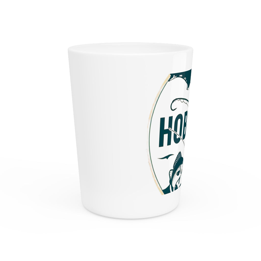 Hobo Fishing Shot Glass, Unique Gift for Fishermen, Collectible Drinkware, Outdoor Adventure Decor, Camping Supplies