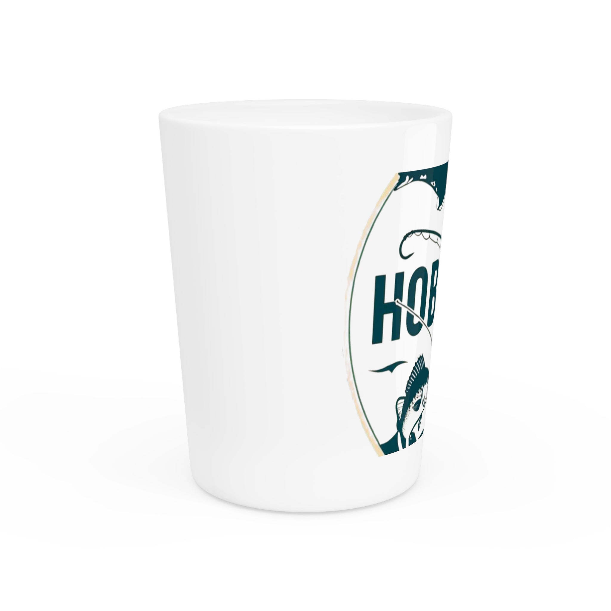 Hobo Fishing Shot Glass, Unique Gift for Fishermen, Collectible Drinkware, Outdoor Adventure Decor, Camping Supplies