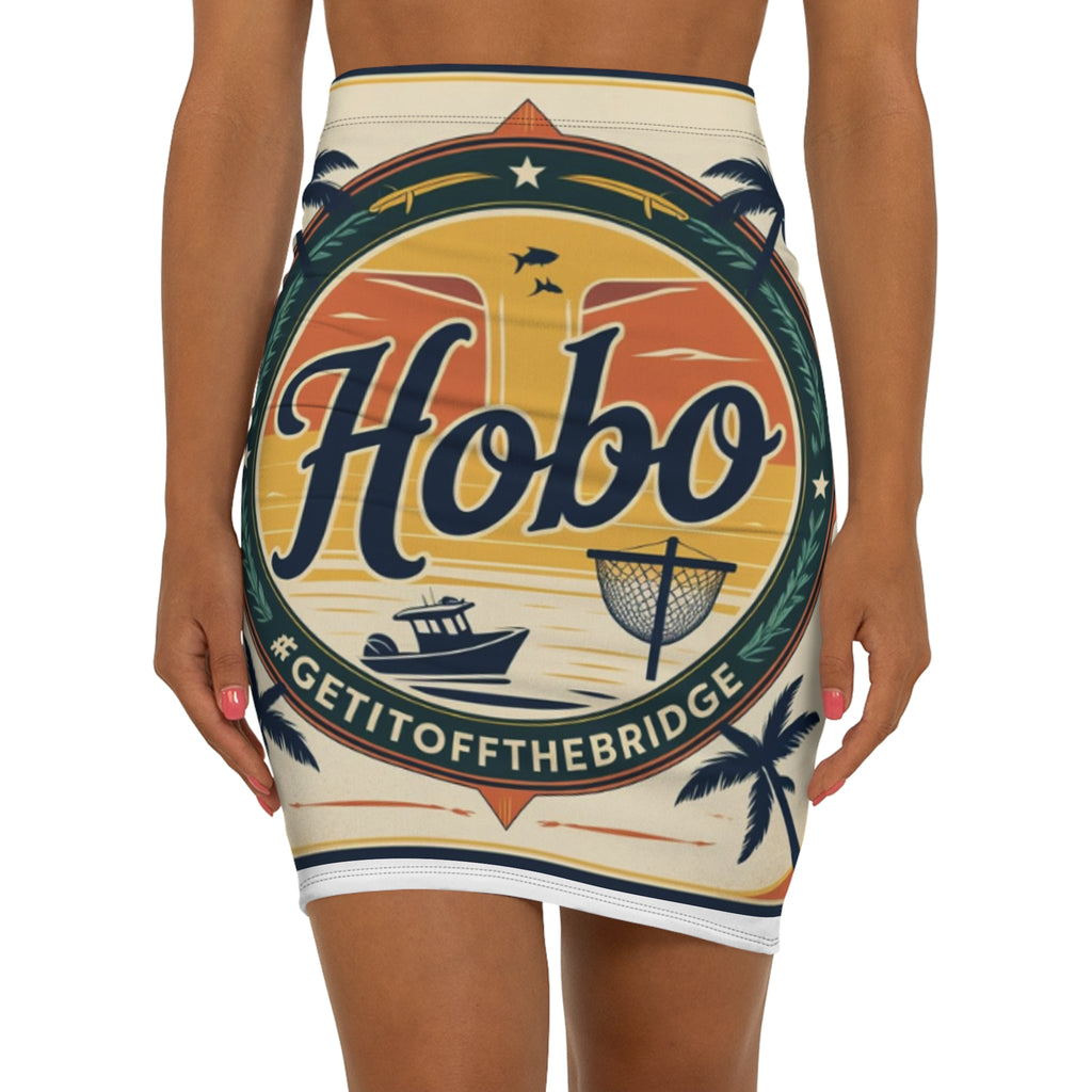 Women's Mid-Waist Pencil Skirt (AOP)