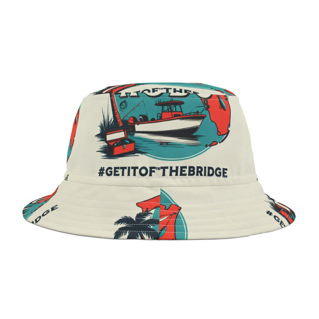 Vibrant Coastal Bucket Hat, Beachwear, Summer Accessory, Travel Gear, Outdoor Events, Fun Gift