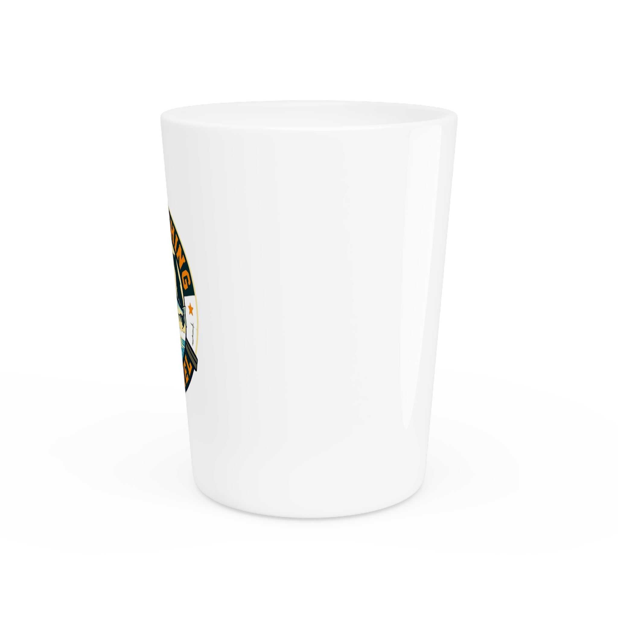 Hobo Fishing Shot Glass, Fun Fishing Gift, Outdoors Lover's Drinkware, Unique Barware, Rustic Adventure Decor