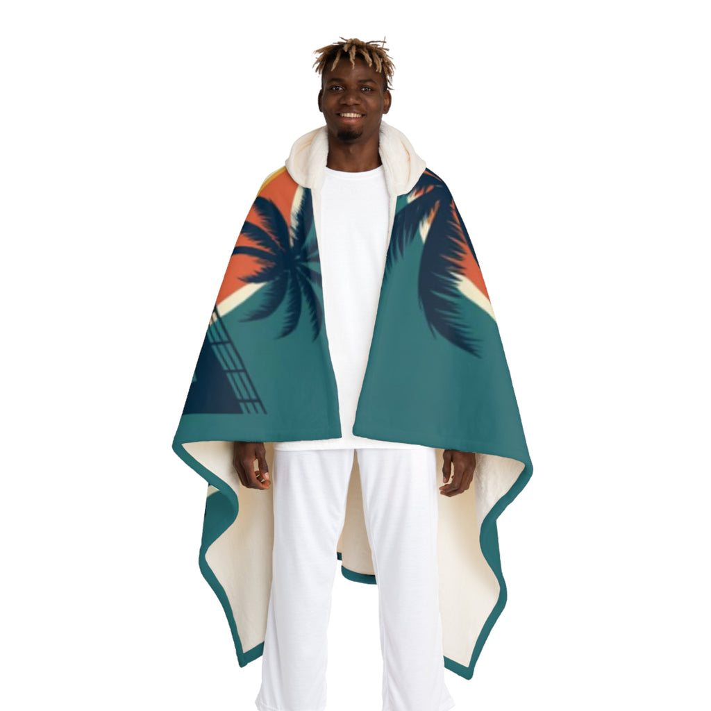 Hooded Sherpa Fleece Blanket