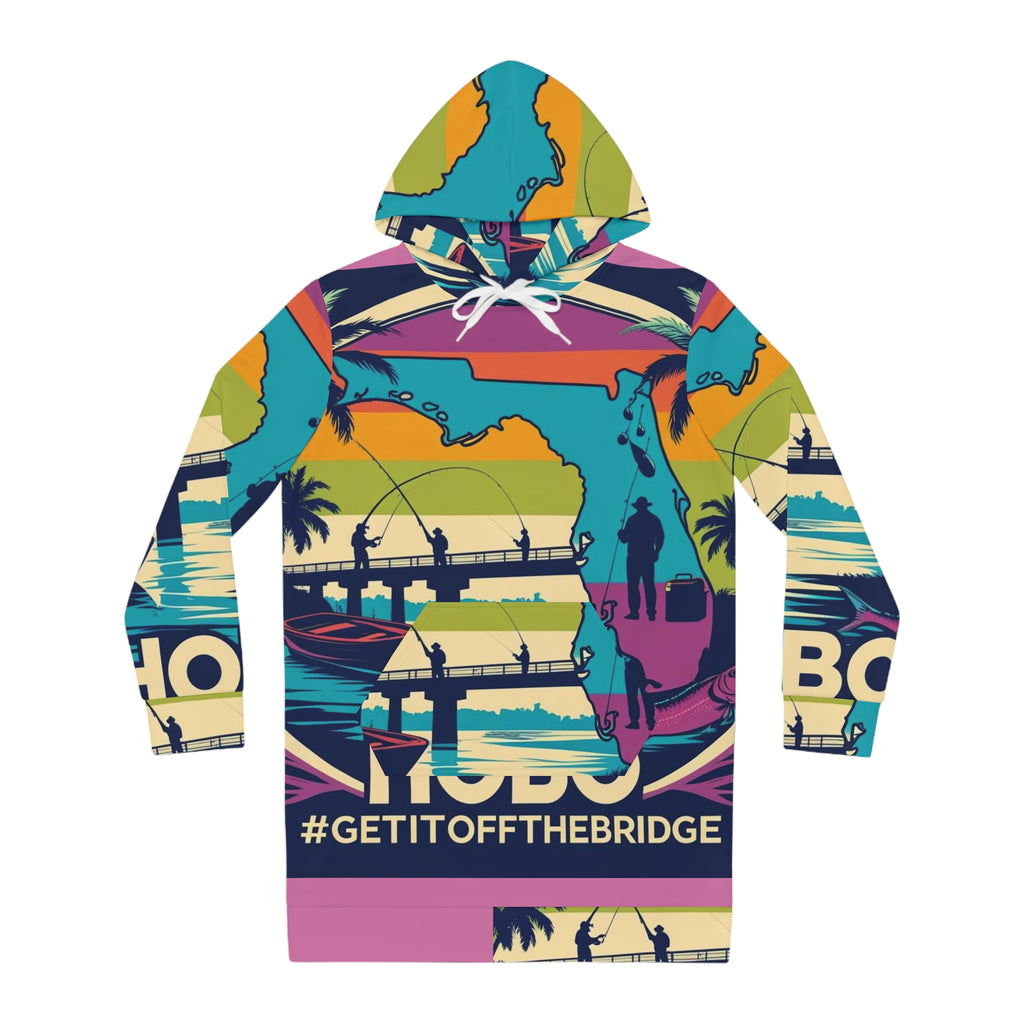 Vibrant Women's Hoodie Dress, Stylish Casual Wear, Beach Outfits, Unique Gift for Her, Summer Apparel