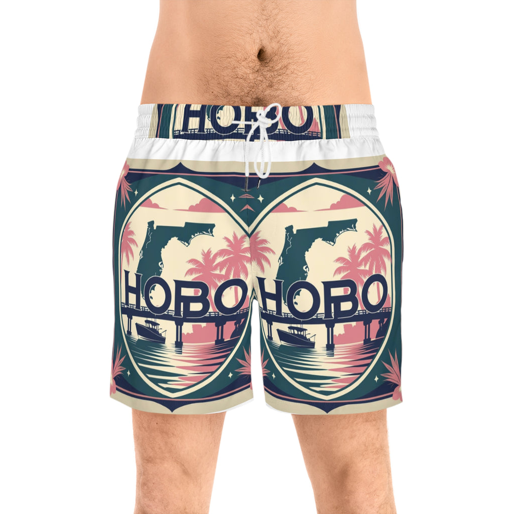 Tropical Swim Shorts, Beachwear for Men, Vacation Ready, Summer Essentials, Pool Party Attire, Florida-Inspired Shorts