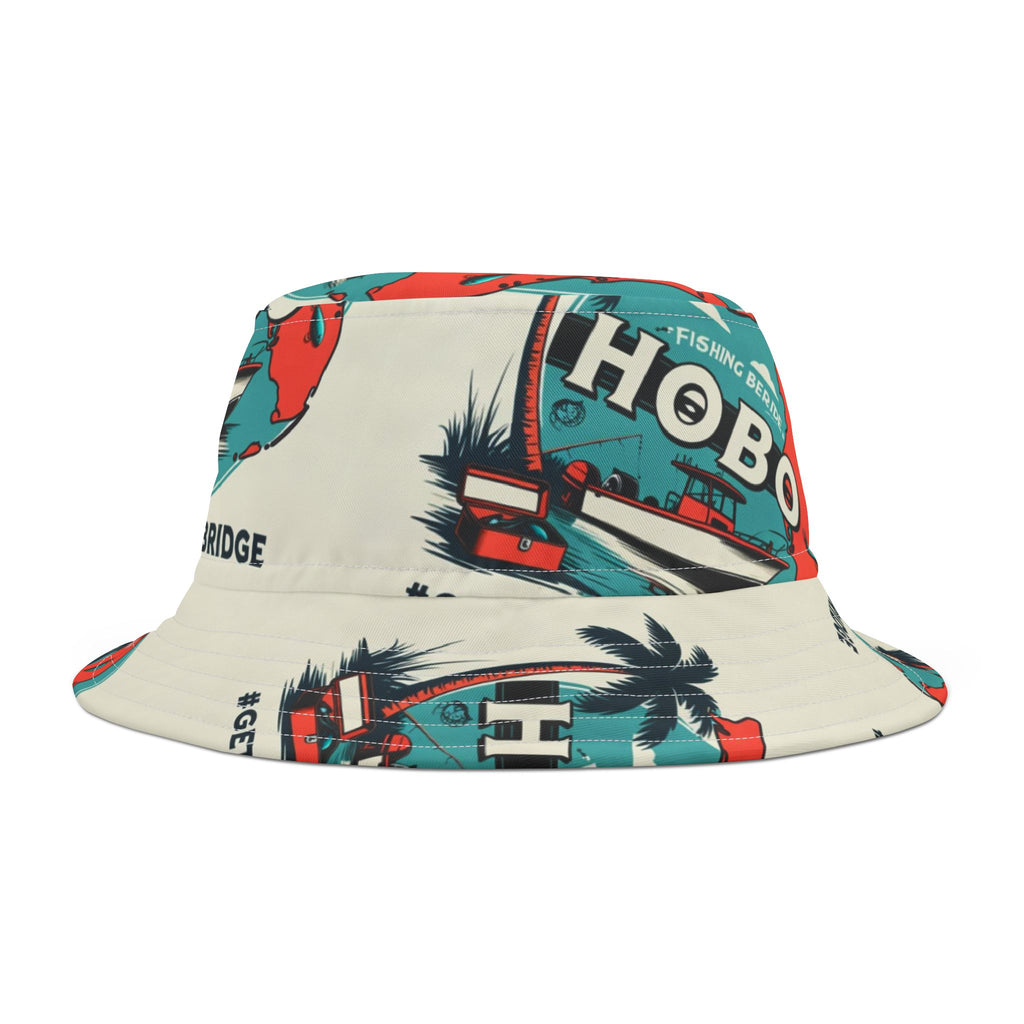 Vibrant Coastal Bucket Hat, Beachwear, Summer Accessory, Travel Gear, Outdoor Events, Fun Gift