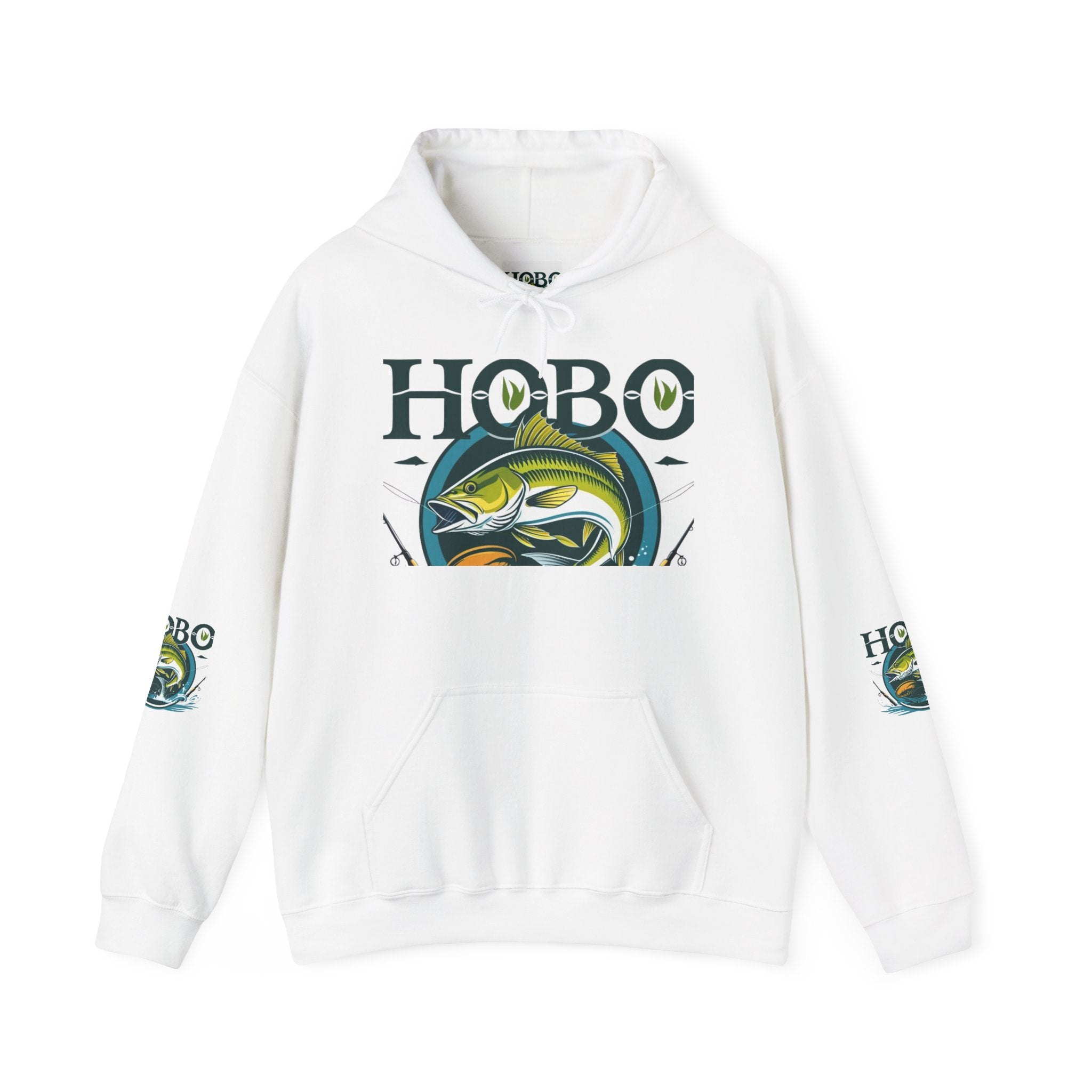 Hobo Fishing Sweatshirt, Perfect for Fishermen, Outdoor Adventures, Gifts for Anglers, Casual Wear, All Seasons, Unique Hoodie