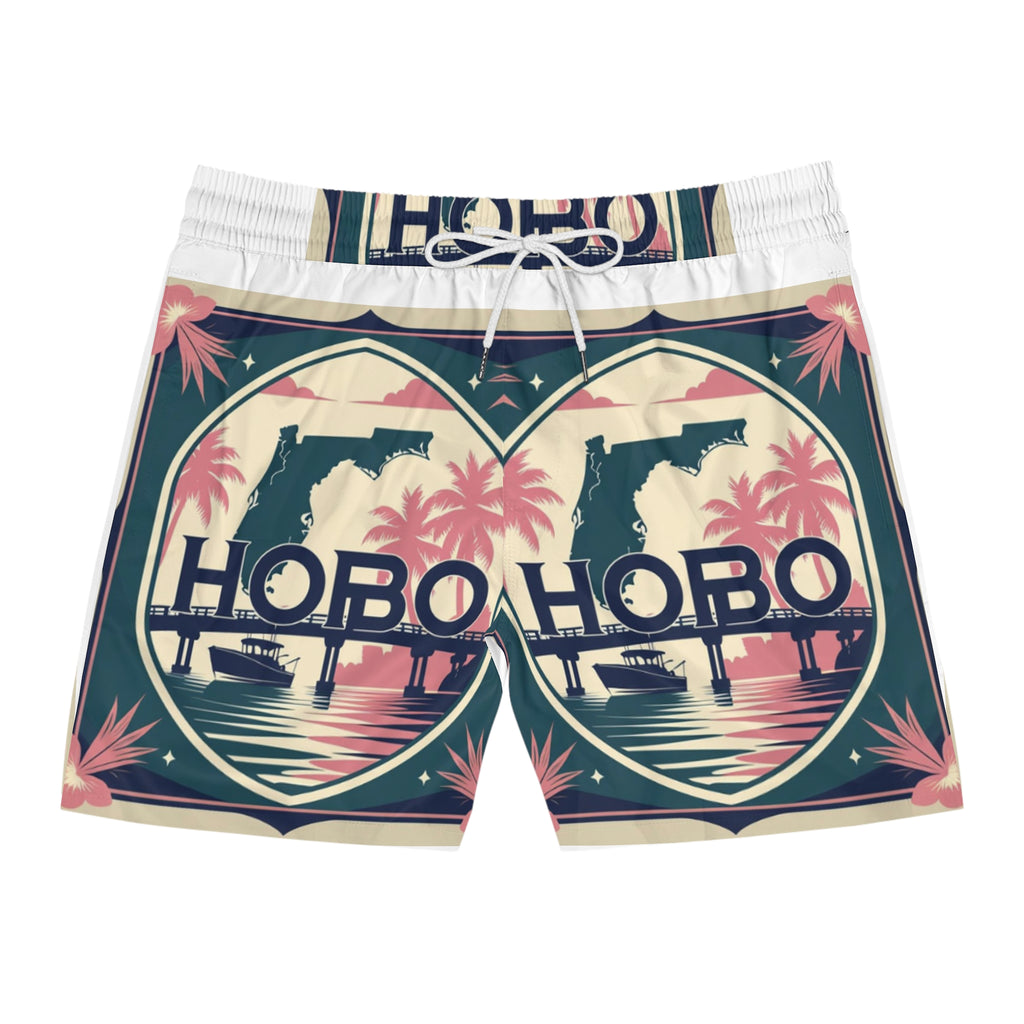 Tropical Swim Shorts, Beachwear for Men, Vacation Ready, Summer Essentials, Pool Party Attire, Florida-Inspired Shorts