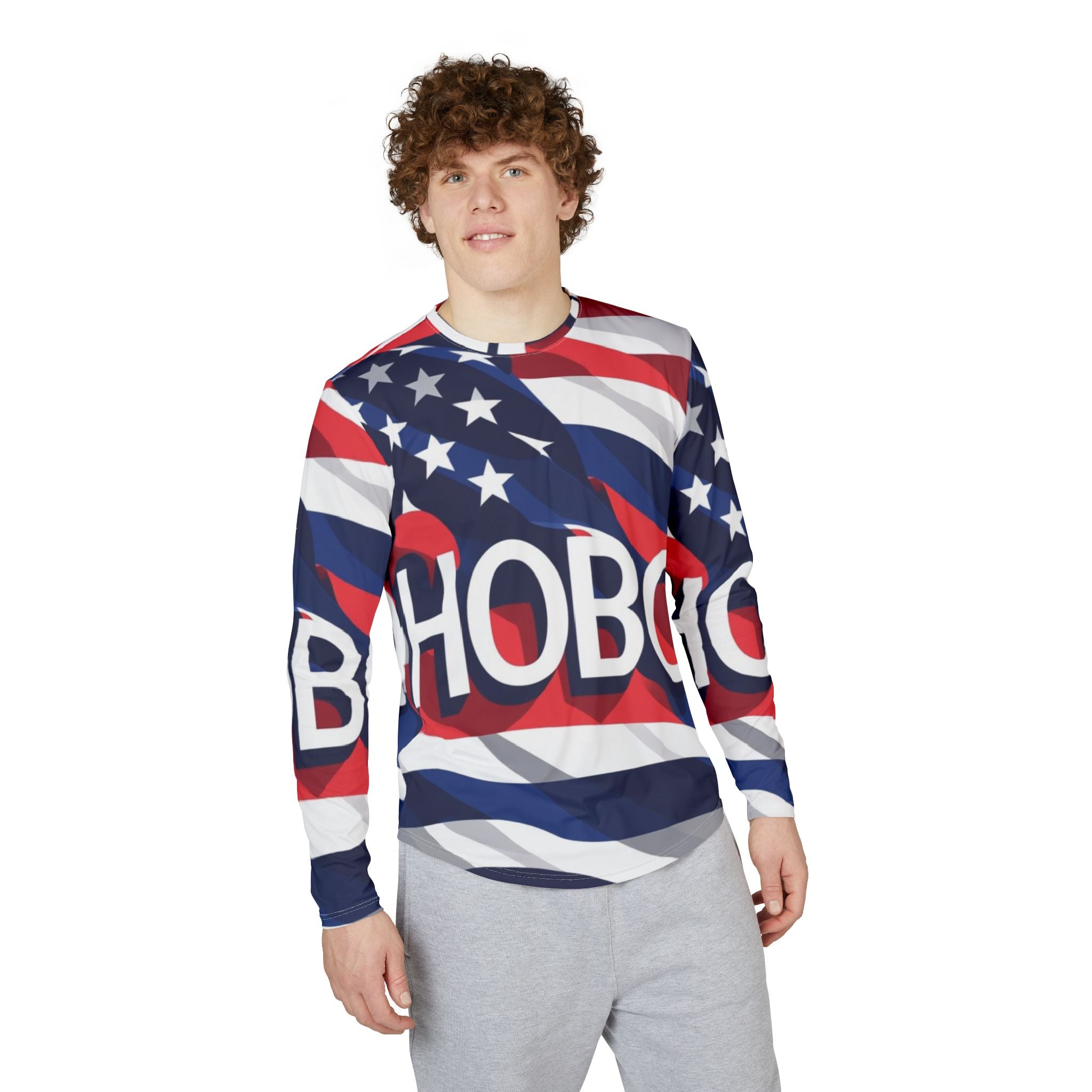 Patriotic UV Protection Shirt for Men - All-Over Print, Outdoor Activities, Summer Wear, Fourth of July, Beach Days