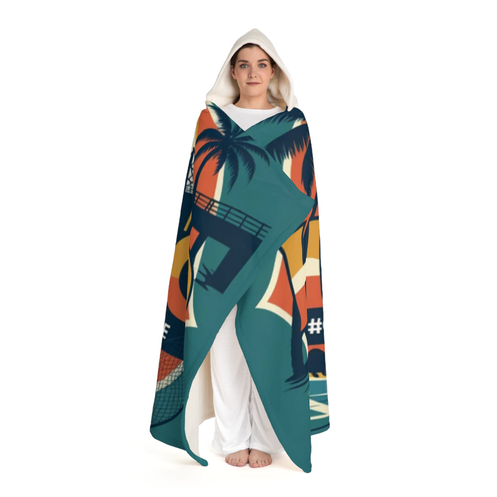 Hooded Sherpa Fleece Blanket